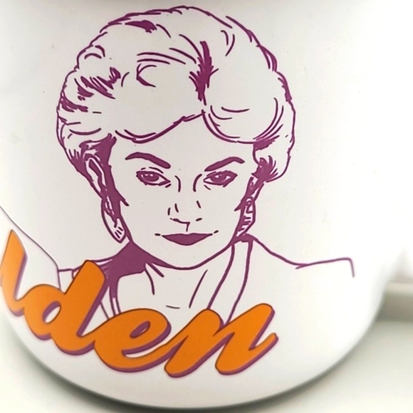 The Golden Girls White Mug with Purple & Gold Design, GG Faces, Stay Golden - Picture 5 of 9